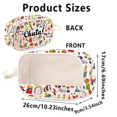 G2TUP Ecuador Clear Makeup Bag Ecuadorian Chuta Gifts Ecuatoriano clear