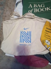 Huge Canvas Bag Tote Bag Shopping Bag Lot Nike Barnes & Noble Trader Joe’s