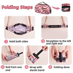 6 Pack Foldable Bag with Zipper, Reusable Shopping Bags, Large Capacity Groce…