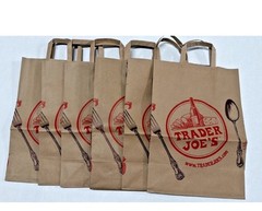 Trader Joe’s Large Paper Shopping Bag OEM Limited Recycle Earth (6) Pack