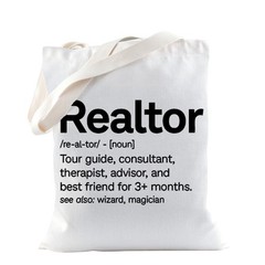 Realtor Tote Bag Real Estate Gift Seller Marketing Guide Survival Kit Bag Tha…