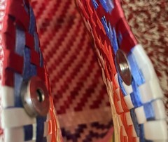 Multicolor Artisan Bag with Snap Closure, Waterproof, Reusable, shopping bag