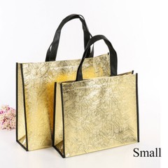 Foldable Laser Shopping Bag Reusable Waterproof Fabric Non-woven Bag Unisex