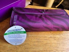 California Innovations Insulated Foldable Market Tote Black & Purple BIN C