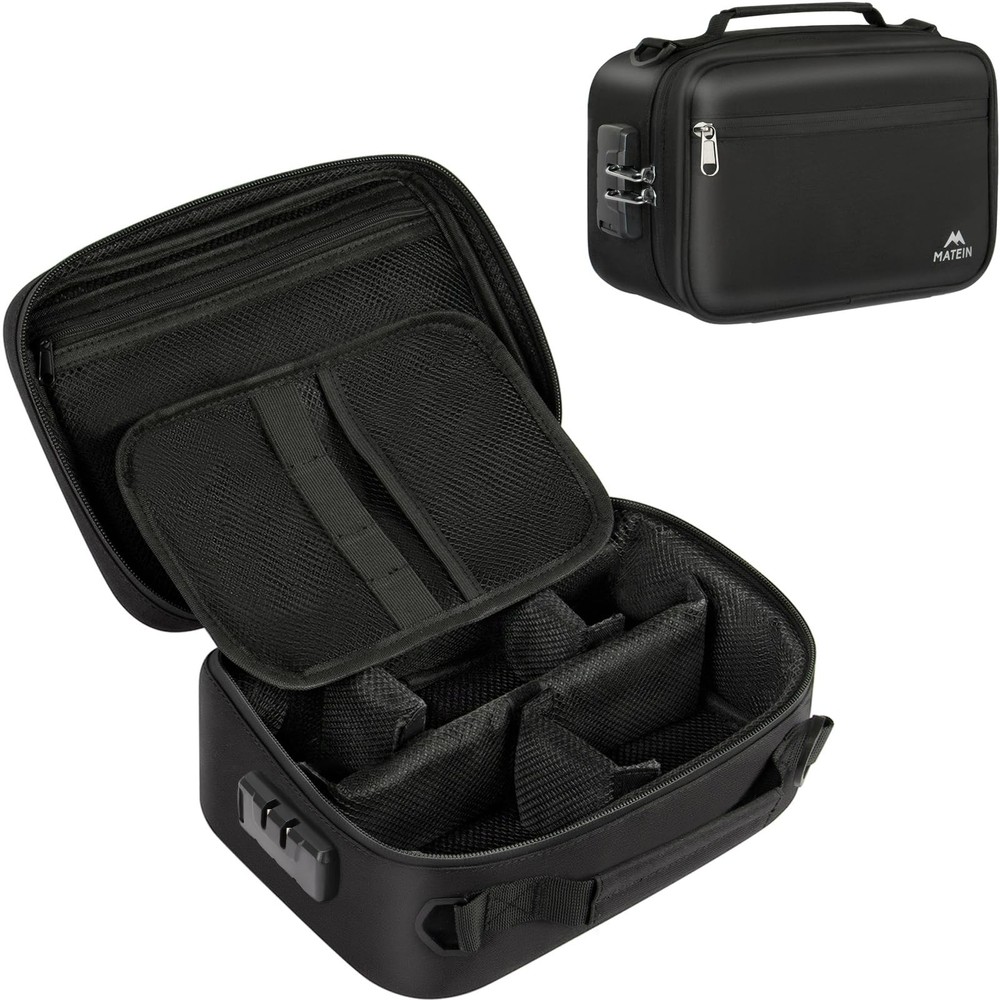 MATEIN Smell Proof Bag, Odor Bags Stash Box 1 Count (Pack of 1), Black