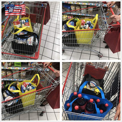 NERUB Set of 10 Reusable Grocery Bags Heavy Duty Shopping Bags Large Grocery Tot