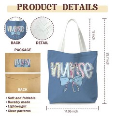 Nurse Tote Bags.Tote Bags for Woman, Gift for Nurses, Reusable Foldable Bags
