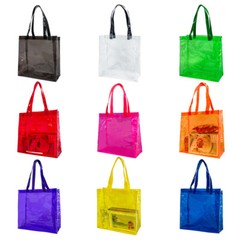 Transparent PVC Waterproof Makeup Bag Women Travel Shopping Handbag Tote Bag