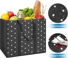 10 Pack Reusable Grocery Bags 35L Large Waterproof Heavy Duty Tote Shopping Set