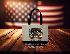 Patriotic 250 years ~ Canvas Tote Bag~FREE ship~shop~CHOICE~Reusable~Gift~USA