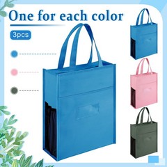 3-PCS Kids Tote Bag with Zipper Handles Activity Tote Bags for School Daycare