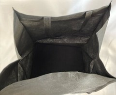 2 Williams Sonoma California Large Black Reusable Shopping Bags Totes Lightwt.