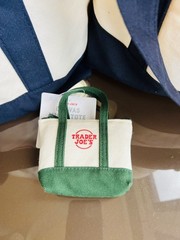 Set of 2 + BONUS Bag Trader Joe’s Large Canvas Tote Bags Navy Heavy Cotton