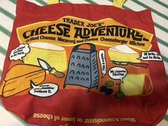 Trader Joe’s Cheese Adventures/ Cheese Experience Canvas Tote Bag Washable