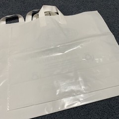 Lot Of 15 White plastic Earth Friendly Reusable bags, 18”X3.5”x16״ New