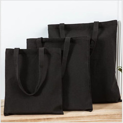 Canvas Cotton Bag Grocery Handbag Foldable Fabric Tote Bag Portable Storage Orga