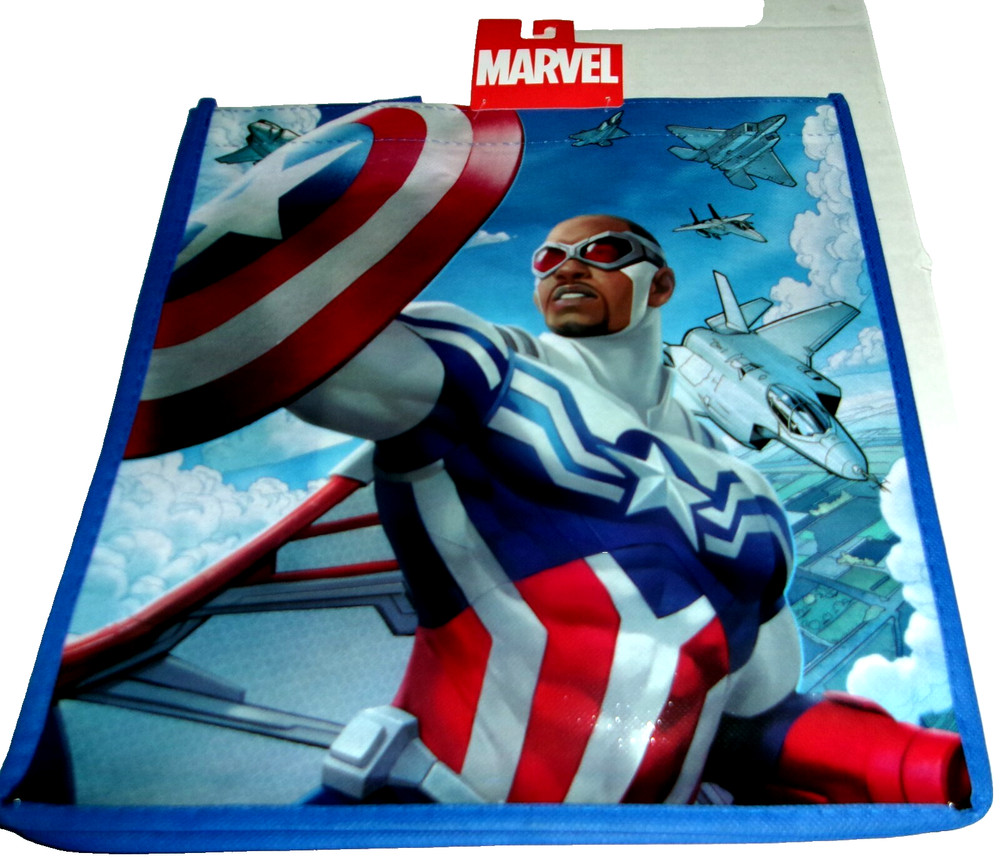 Marvel Reusable Tote ~CAPTAIN AMERICA ~ 13″ x13.5″ x 6.5″