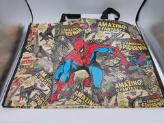 Amazing Marvel Spider-Man X-Large Black Reusable Shopping Gift Bag – NEW