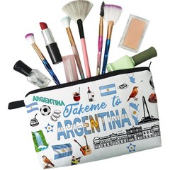Livel lhood Take Me To Argentina Makeup Bag Cute Small Organizer hzz17108