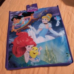 Disney Princess Ariel Reusable Large Eco Purple Shopping Tote Bag with Handles🆕