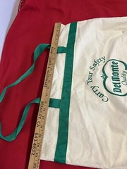 Vintage Del Monte “Attitude To Work” 100% Cotton Oversized Reusable Tote Ba