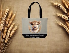 Highland Cow~ Canvas Tote Bag~FREE shipping~shopping~CHOICE~Reusable~Gift~USA