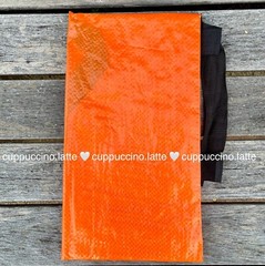 NEW IKEA Orange & Black Handle Halloween Fall Limited Edition Large Tote Bag