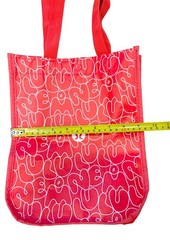 Lululemon Small Reusable Shopping Tote Lunch Bag Ltd Edition Red 9”x11”