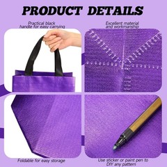 80 Pcs Reusable Gift Bags Set Glossy Grocery Gift Tote Bag with Hadnle for We…