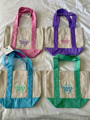 Trader Joe’s Reusable Canvas Tote Bags Multicolor Pack of 4 Medium 13x6x10