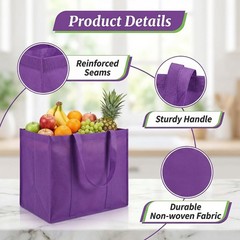 20 PCS Reusable Grocery Bags, Heavy Duty Foldable Shopping Tote Bags with Rei…