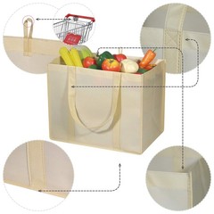 10 Pack Reusable Grocery Bags Extra Large Super Strong Heavy Duty Shopping To…