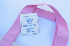 Trader Joe’s – Pastel 2026 Canvas Mini Tote Bag – Pink – BRAND NEW with TAGS