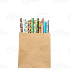 13 x 7 x 17 in. Large Brown Kraft Paper Shopping Bags with Handles 250pcs
