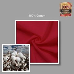12-Pack Economical 16″x15″ Red Cotton Tote Bag, Lightweight Medium Reusable G…