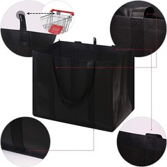Set of 10 Extra Large Reusable Grocery Bags – Durable Foldable Shopping Totes