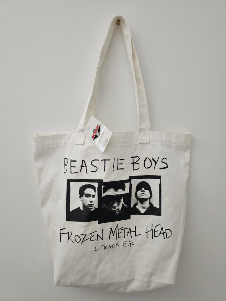 Beastie Boys Frozen Metal Head EP White Reusable Shopping Grocery Bag NEW NWT