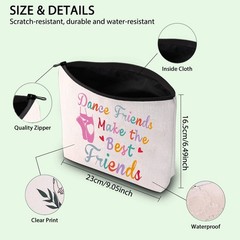 FOTAP Dance Partner Gift Friends Make the Best Zipper black
