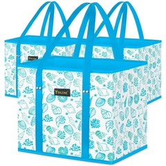 3Pk Reusable Grocery Bags, Foldable Shopping Bags for Groceries with Reinforc…