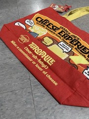 Trader Joe’s Cheese Experience Large Red Tote Bag – TJ Tote Bag – 100% Cotton