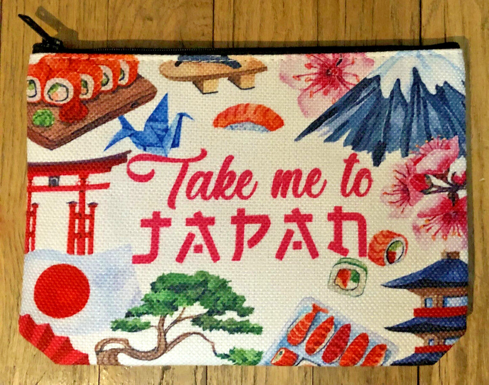 LEVLO Japan Cosmetic Travel Bag – Take Me To Japan – Brand New