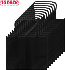 Set of 10 Reusable Grocery Bags Extra Large Foldable Heavy Duty Shopping Tote Pr