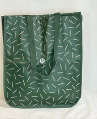 Lululemon Large Reusable Shopping Tote Bag w/ Nylon Handle – Green – New