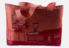 Peach Trader Joe’s Large Insulated Reusable Tote Bag 8 Gallon Cooler Bag