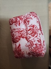 SACHI Insulated Market tote bag foil lined bag red/white With Carry Case