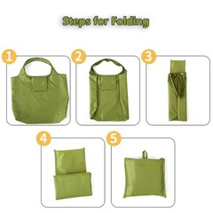 4 Pack Foldable Extra Large Reusable Shopping Bags – Washable Waterproof Groc…