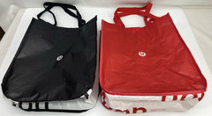 Lululemon Tote Bag Reusable Gift Shopping Carry Red and Black Used 16x13x6
