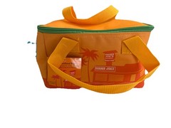 2 Trader Joe’s Mini Insulated Tote Bag 1.5 Gal Cooler NWT Teal/Purple& Orange