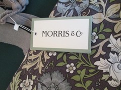 William Morris Canvas Tote Reusable Shopping Bag Compton Damson Floral/NWT