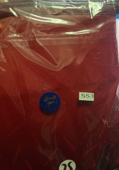NEW Lululemon Reusable Tote Shopping Bag Large Red 21.5″ x 14″ x 8″ Recycable